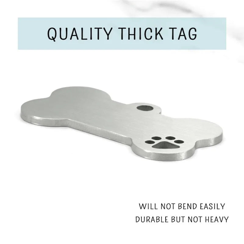 Stainless Steel Personalised Pet ID Tag