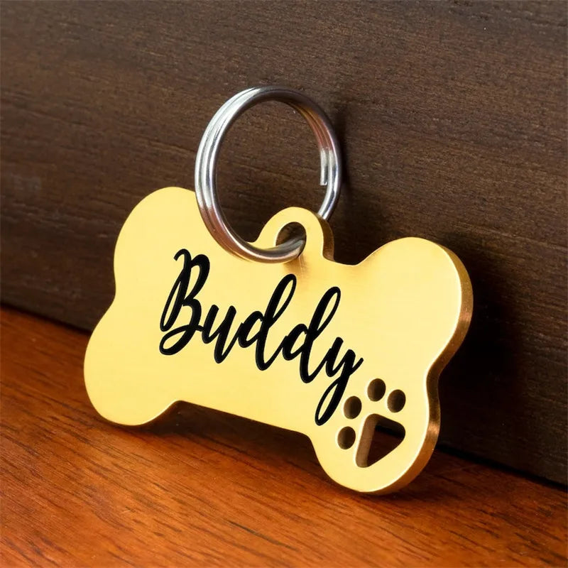 Stainless Steel Personalised Pet ID Tag