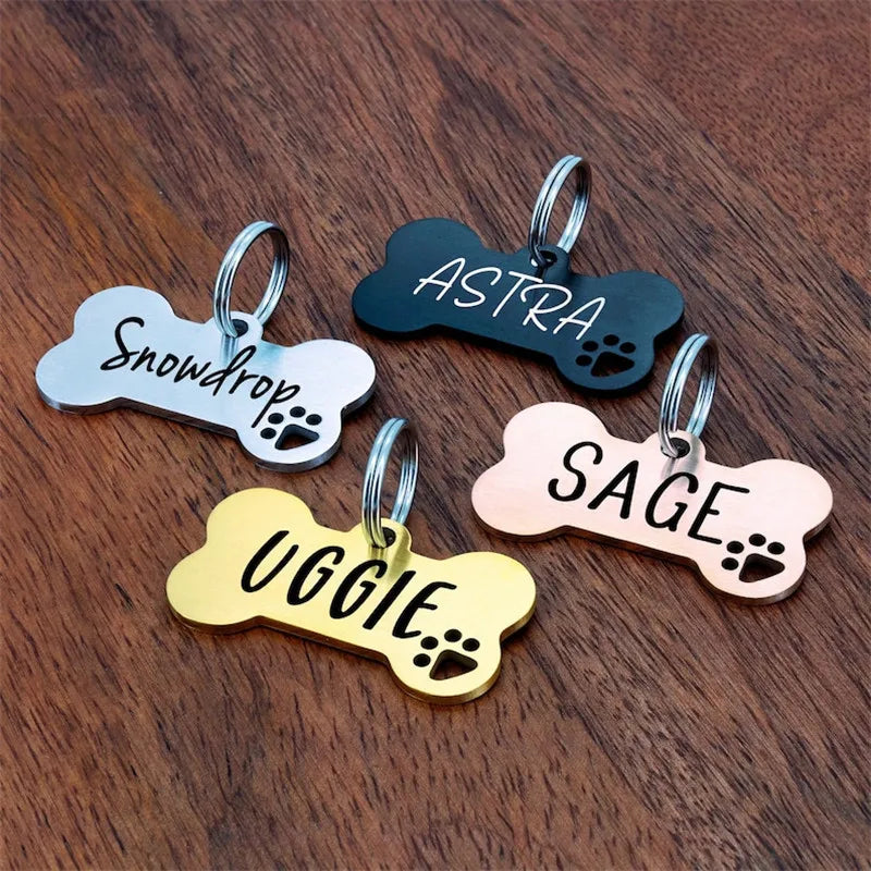 Stainless Steel Personalised Pet ID Tag