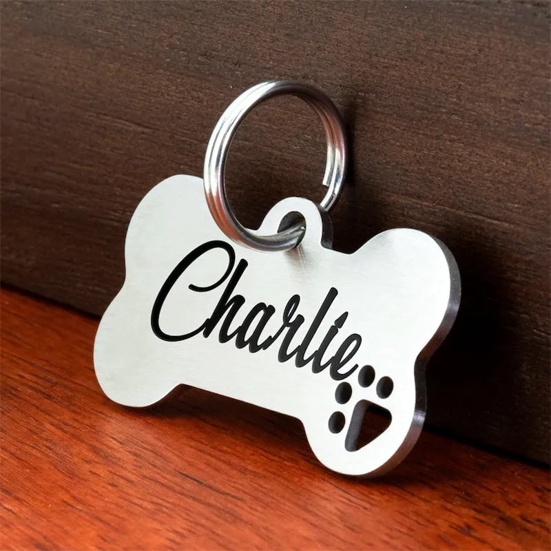 Stainless Steel Personalised Pet ID Tag