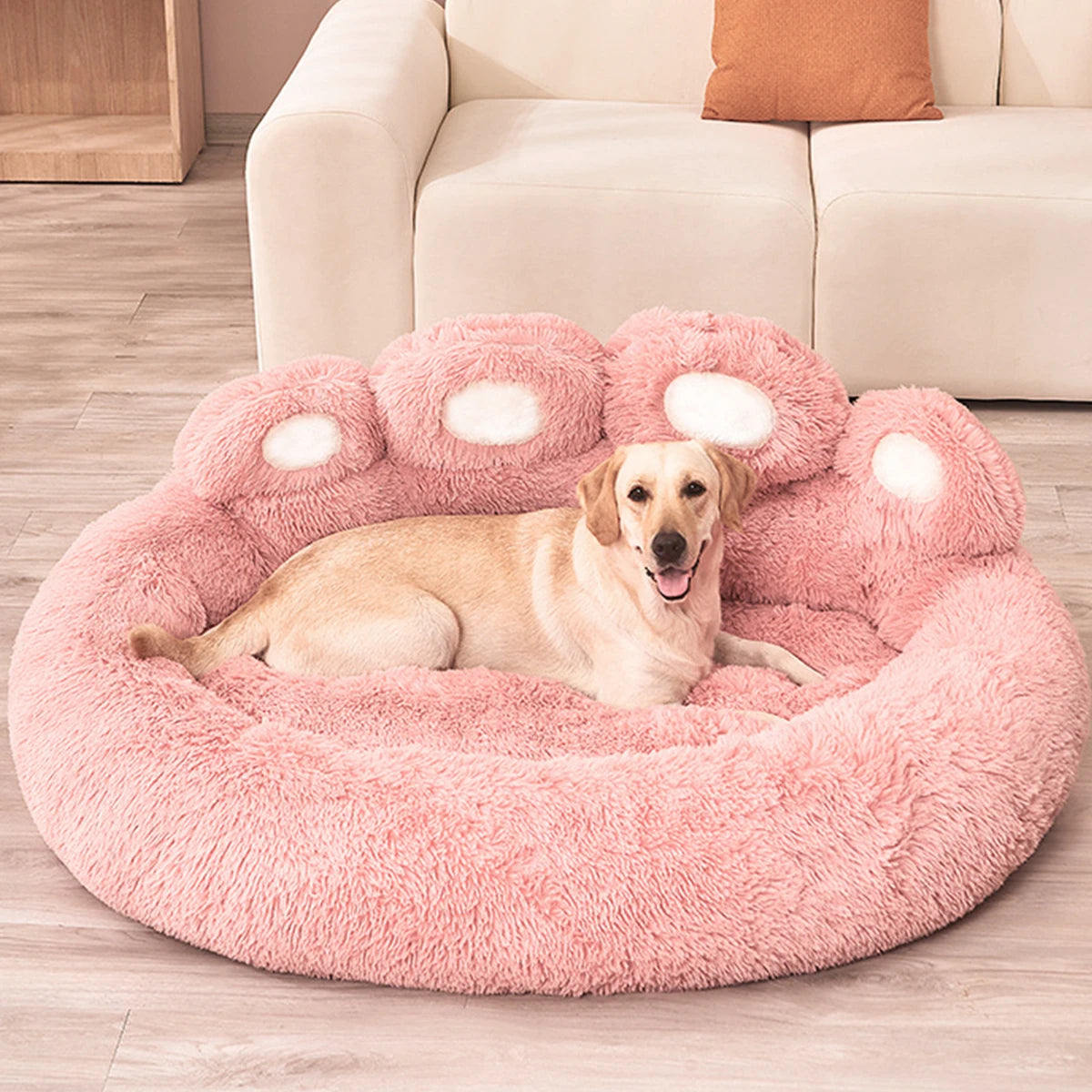Pawprint Style Dog Bed